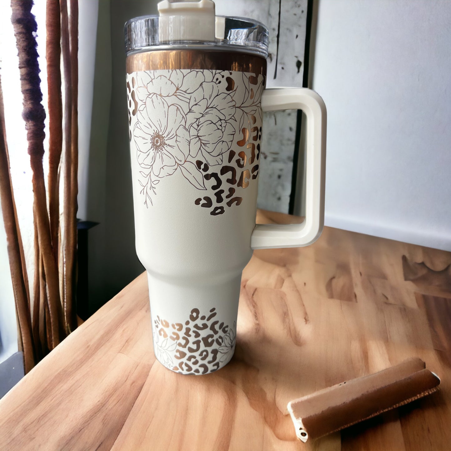 40 ounce engraved Copper Tumbler "She Is Fierce"