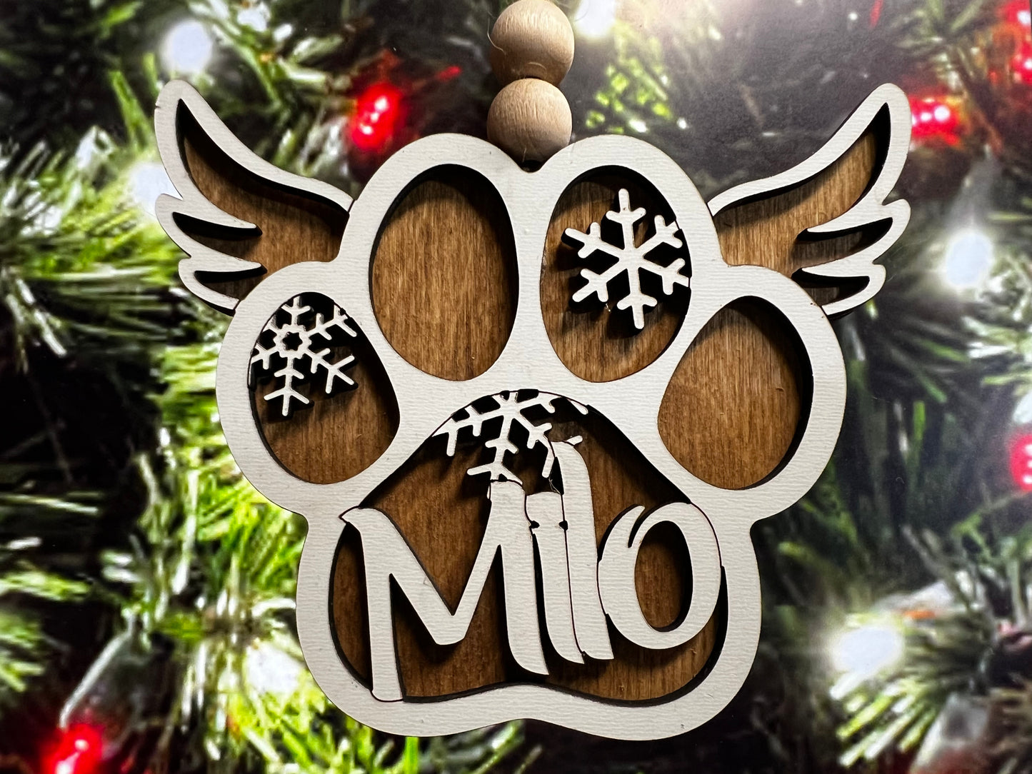 Gone but not forgotten, this ornament will remind you of your beloved pet every year. this one measures 4.250" x 3.500"