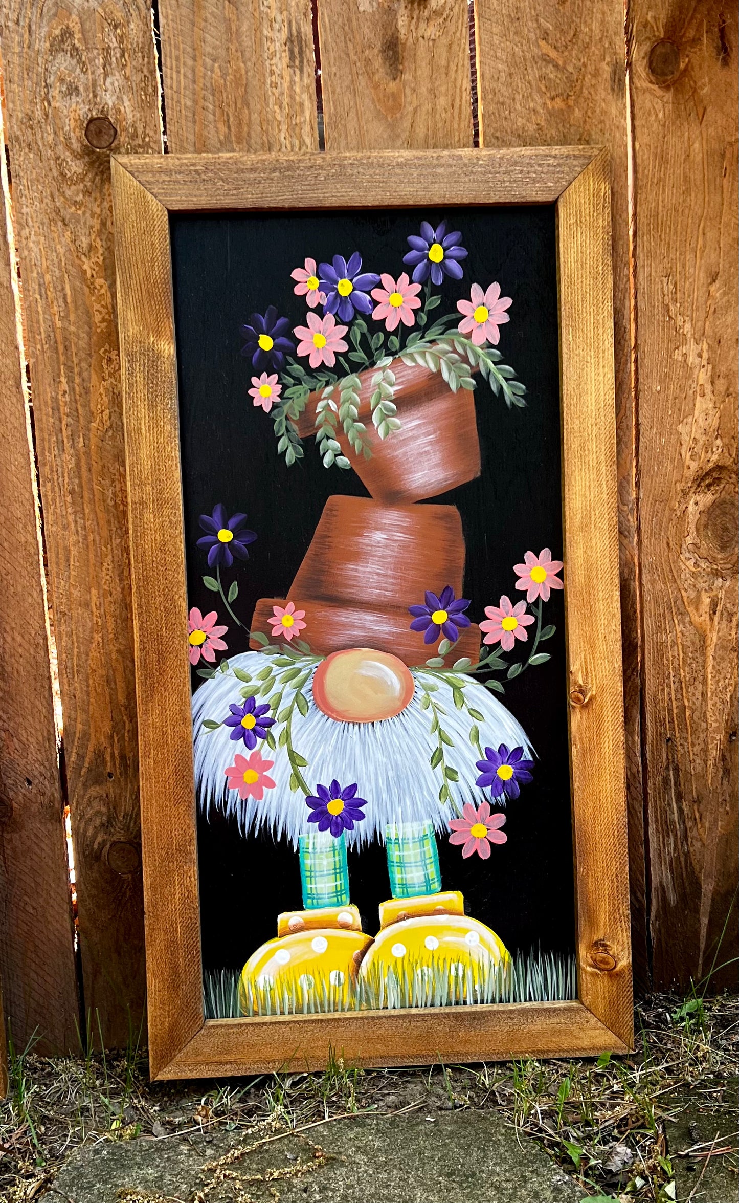 Gnome | Hand Painted Gnome | pothead Gnome