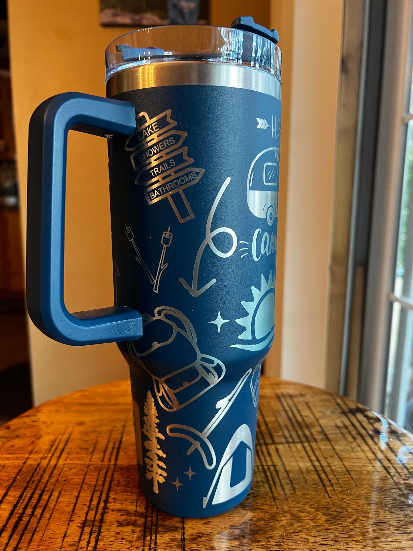 40 ounce engraved stainless steel tumbler Camping