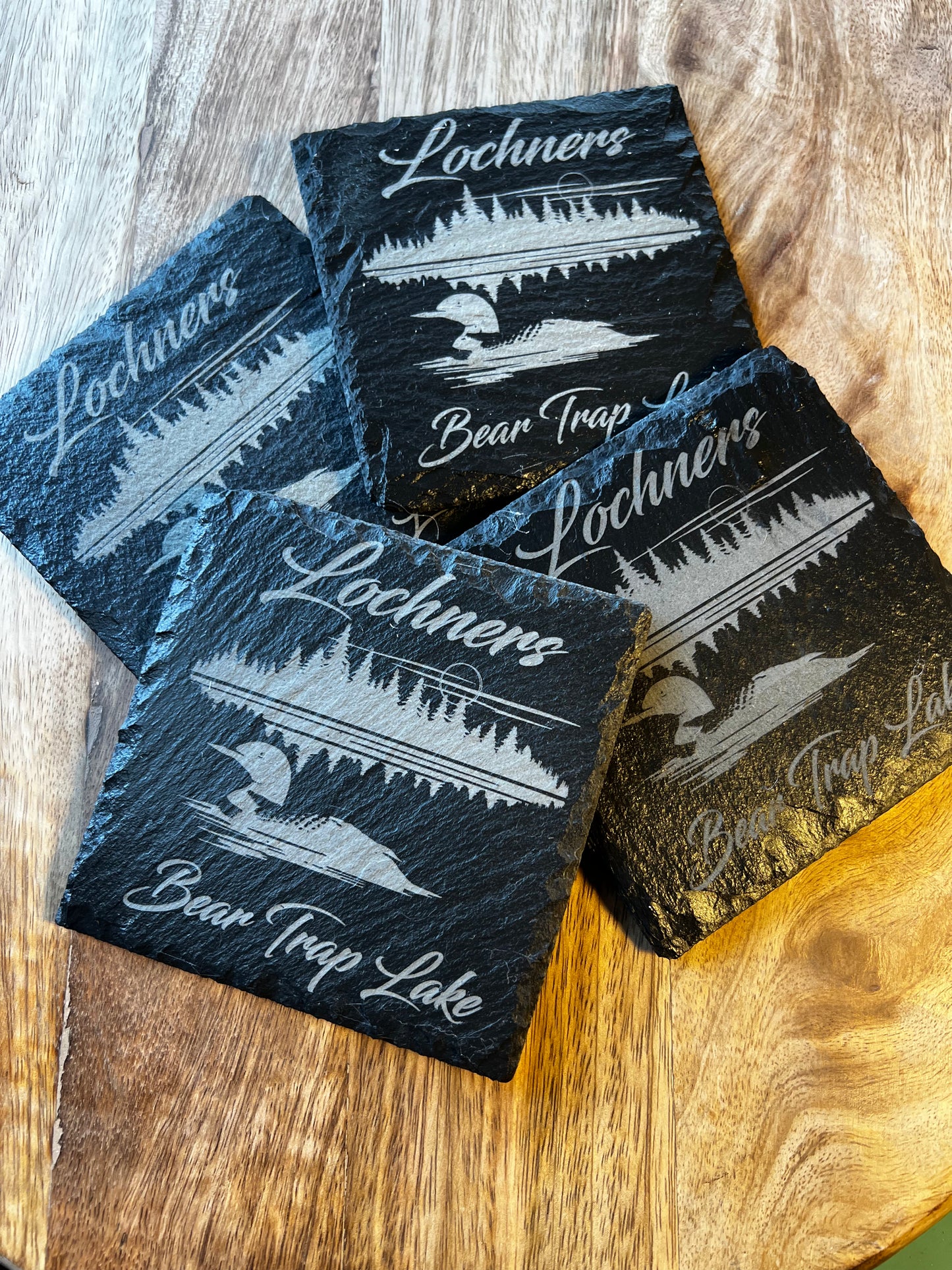 Slate coasters, personalized