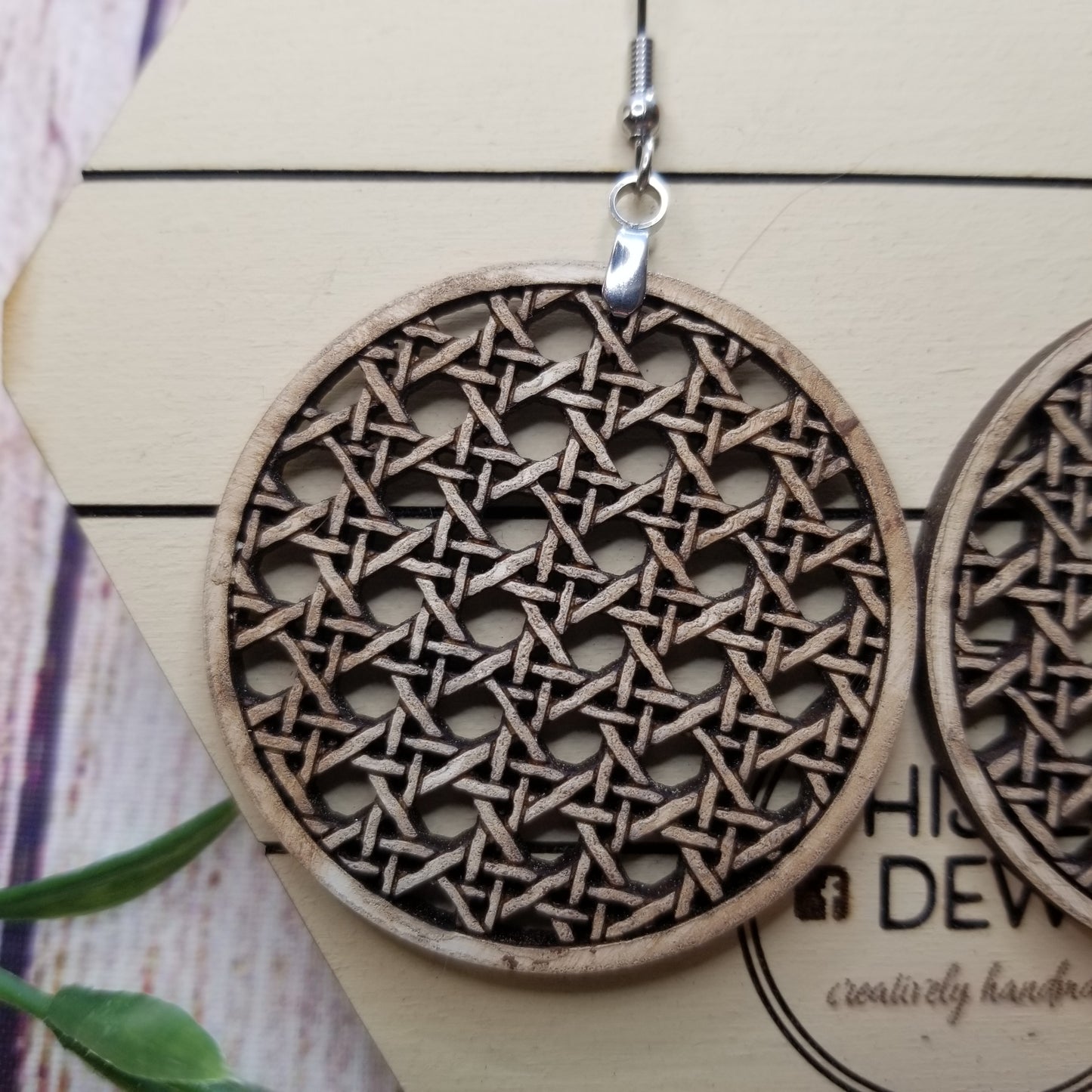 Earrings | Wood Cane Earrings | Boho Earrings