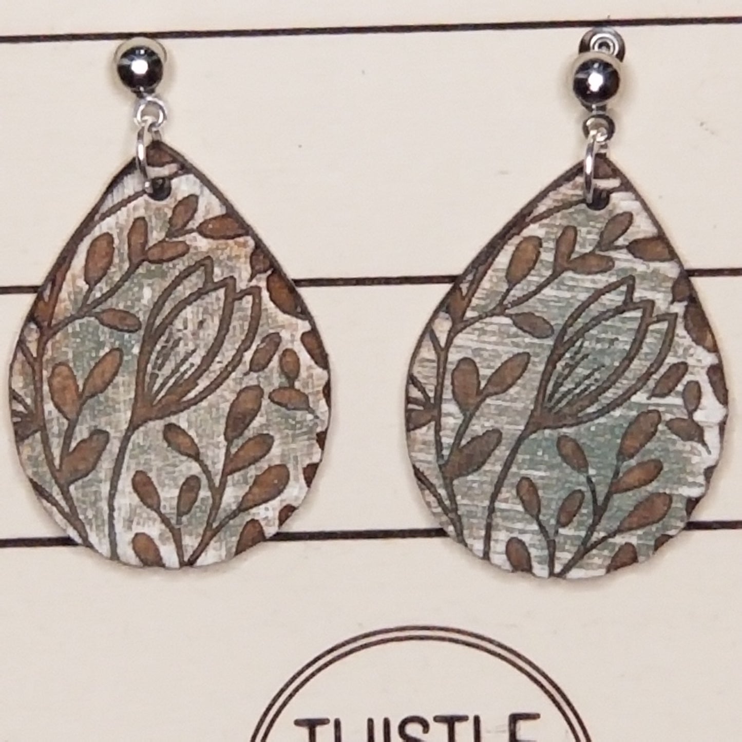 Earrings, Winter flower