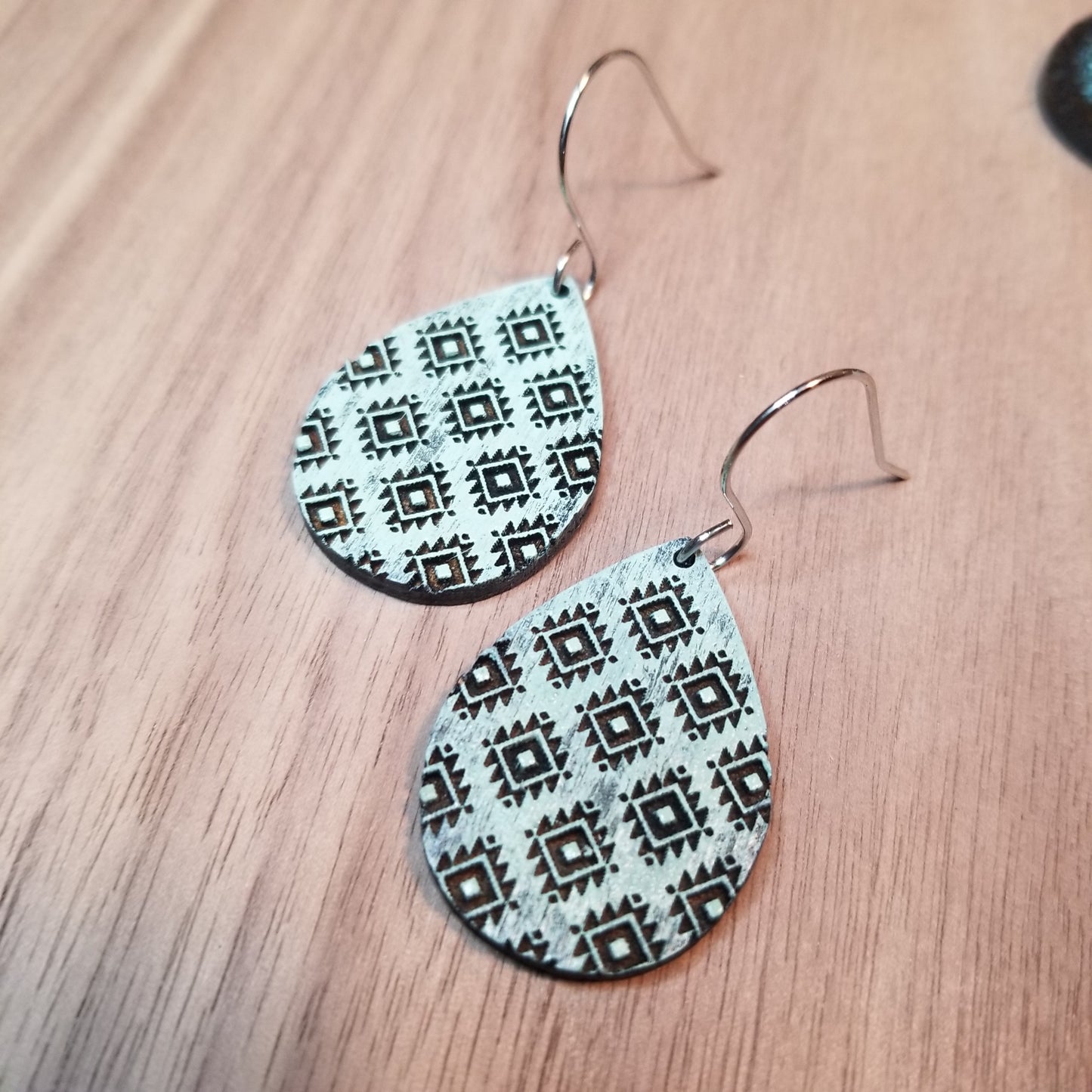 Earrings | Drop | Aztec Tribal | Teardrop earrings