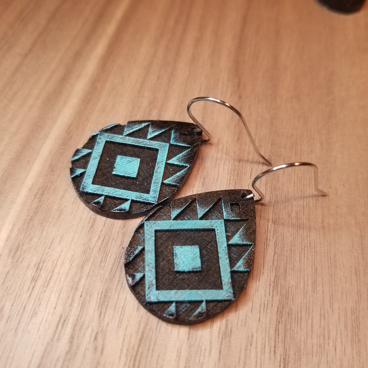 Earrings | Drop | Aztec Tribal | Teardrop earrings