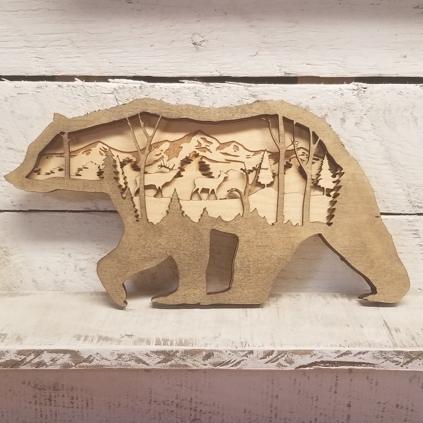 Bear layered sign