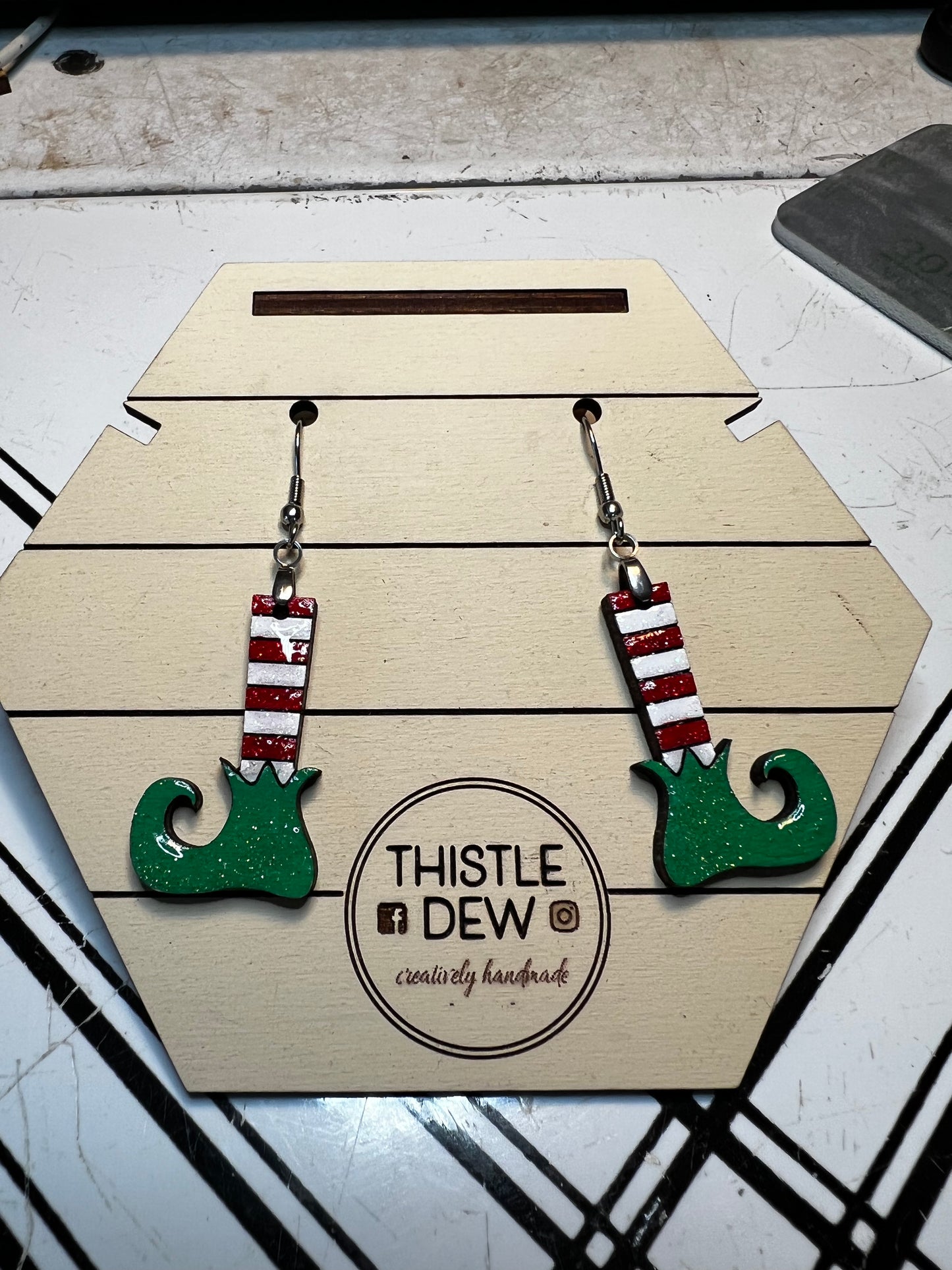 Earrings | Drop Earrings | Elf Shoes earrings | Christmas Earrings