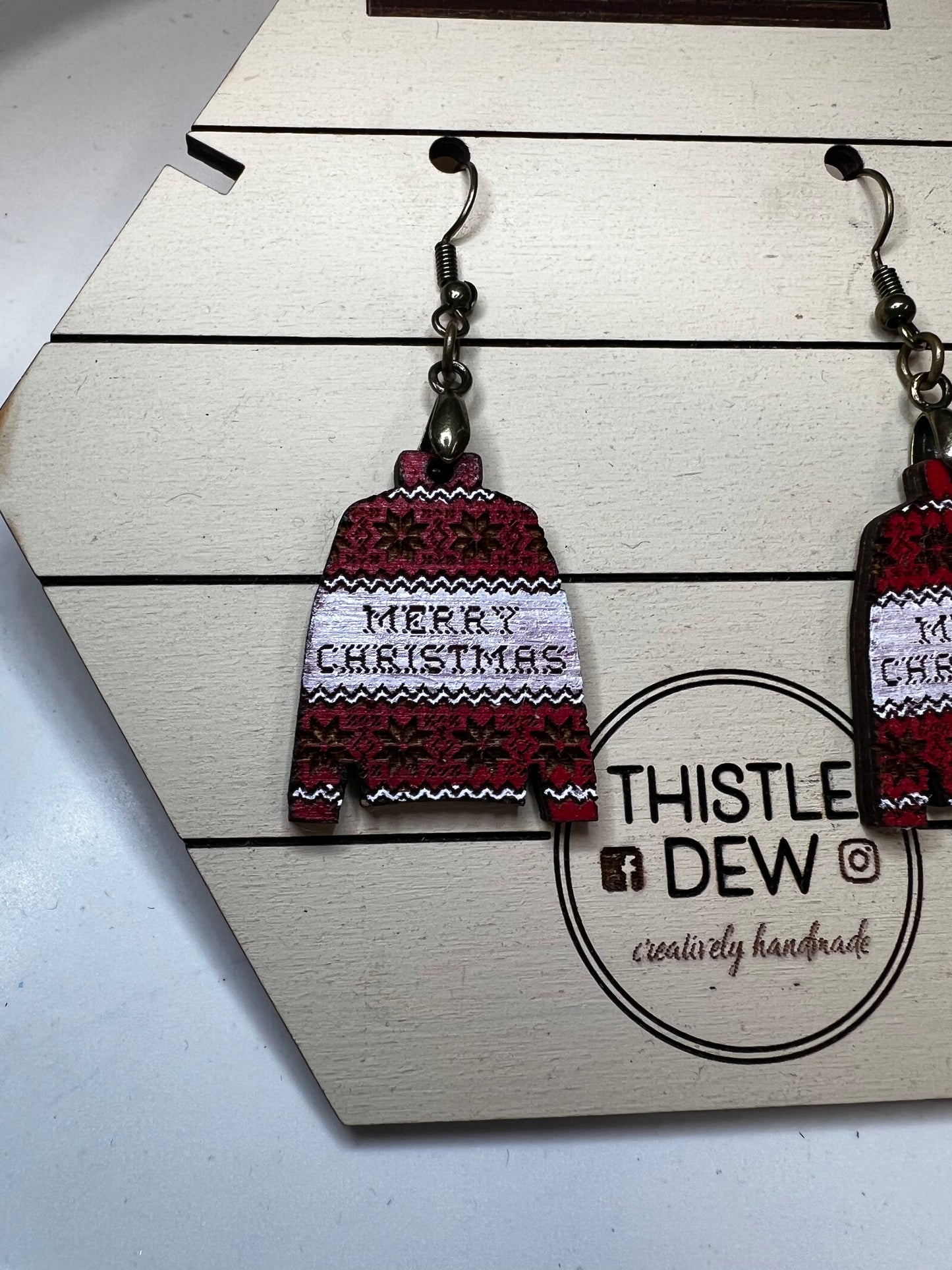 Ugly Christmas Sweater earrings