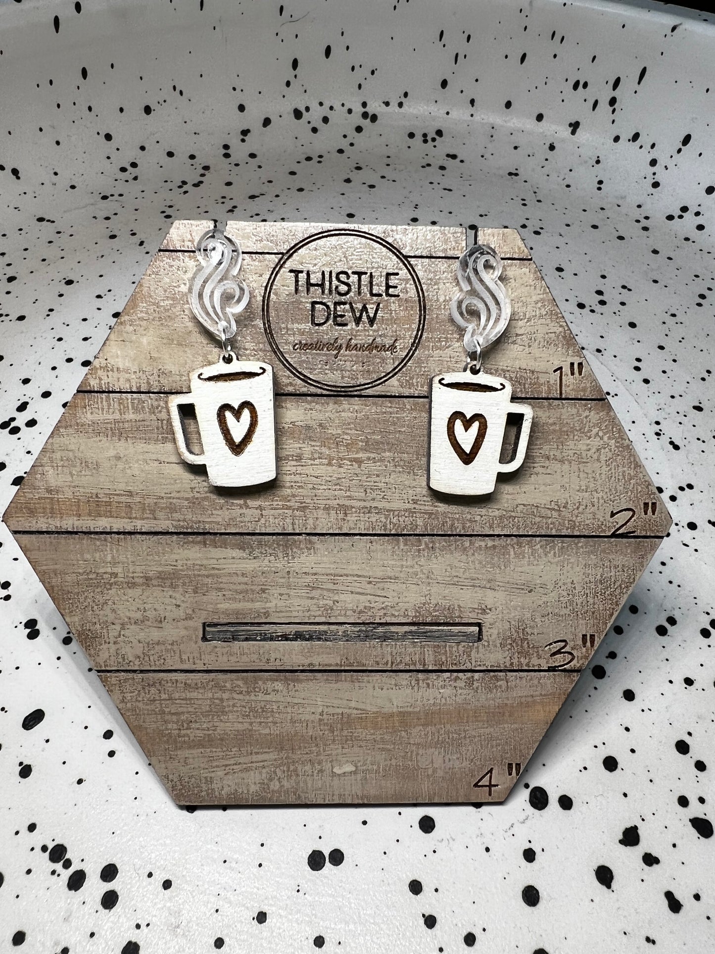 Earrings | Drop Earrings | Coffee Cup earrings | Coffee earrings | Cocoa earring