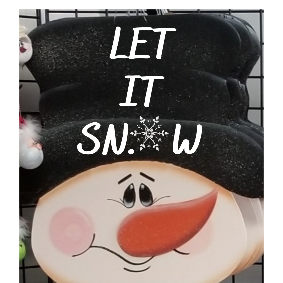 Snowman 2' x 2' Door Hanger