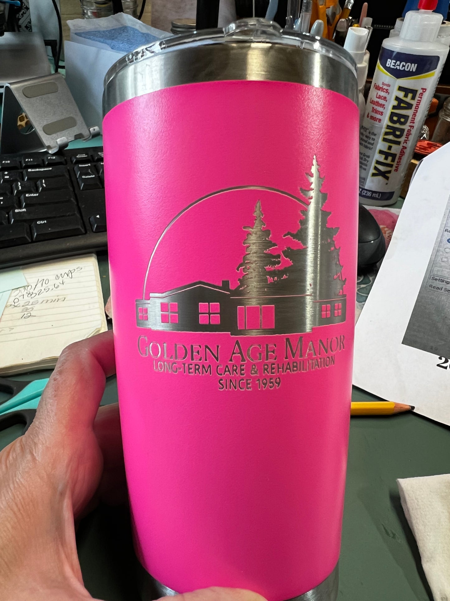 20 ounce engraved Tumbler