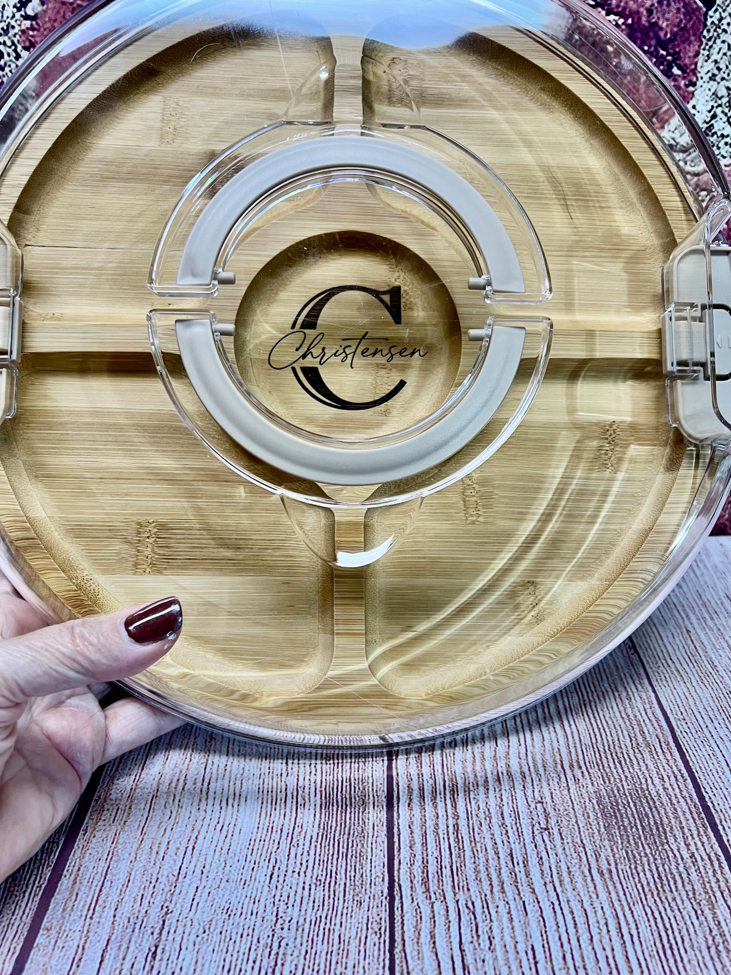 Charcuterie tray | personalized tray | Covered Charcuterie Tray