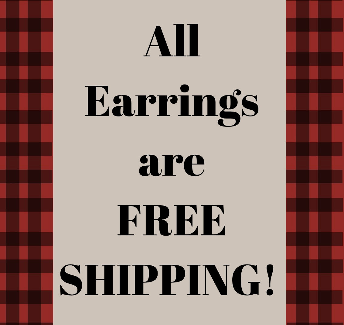 Earrings | Drop Earrings | Earrings with Highland Cows | Wooden Earrings | Highland Cow Earrings