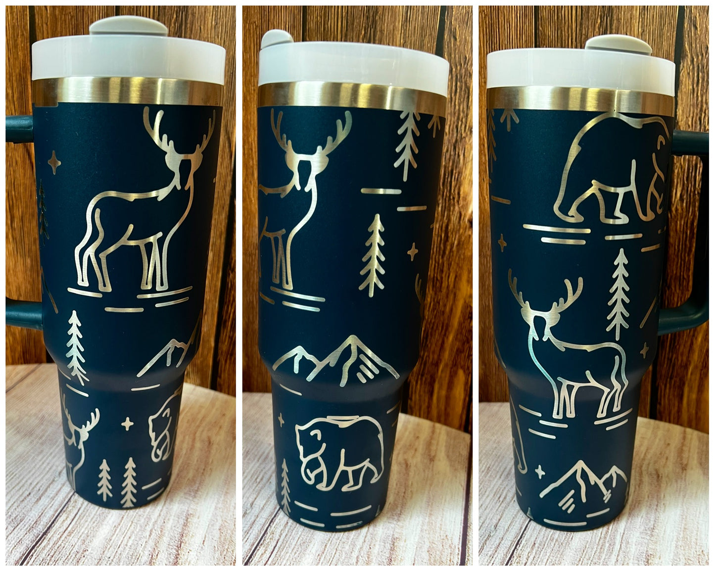 40 oz. engraved stainless steel tumbler The Great Outdoors LP