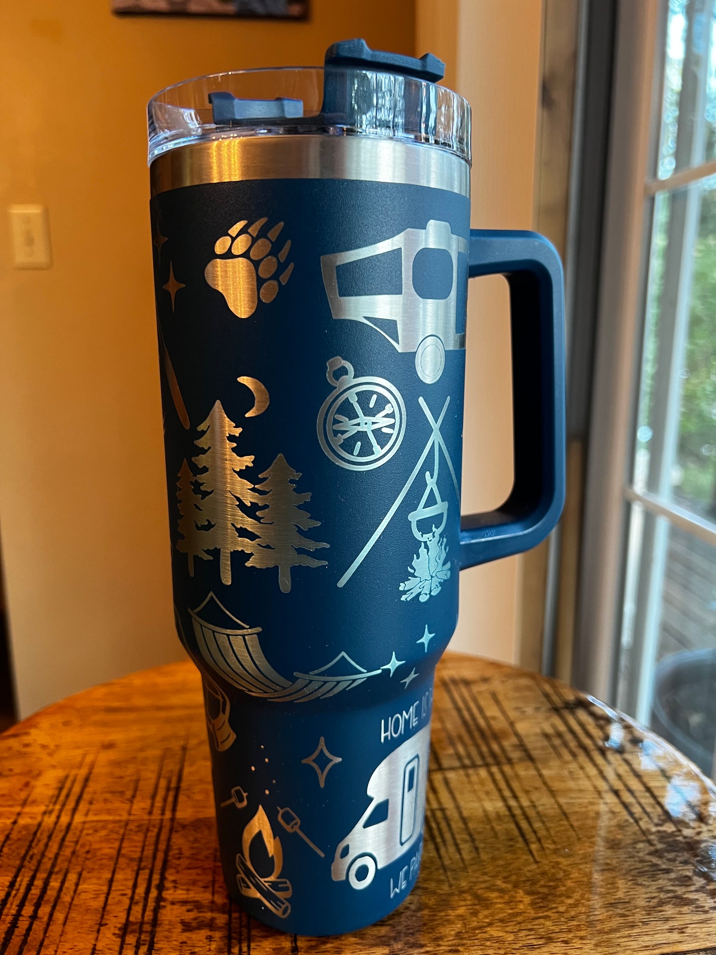 40 ounce engraved stainless steel tumbler Camping