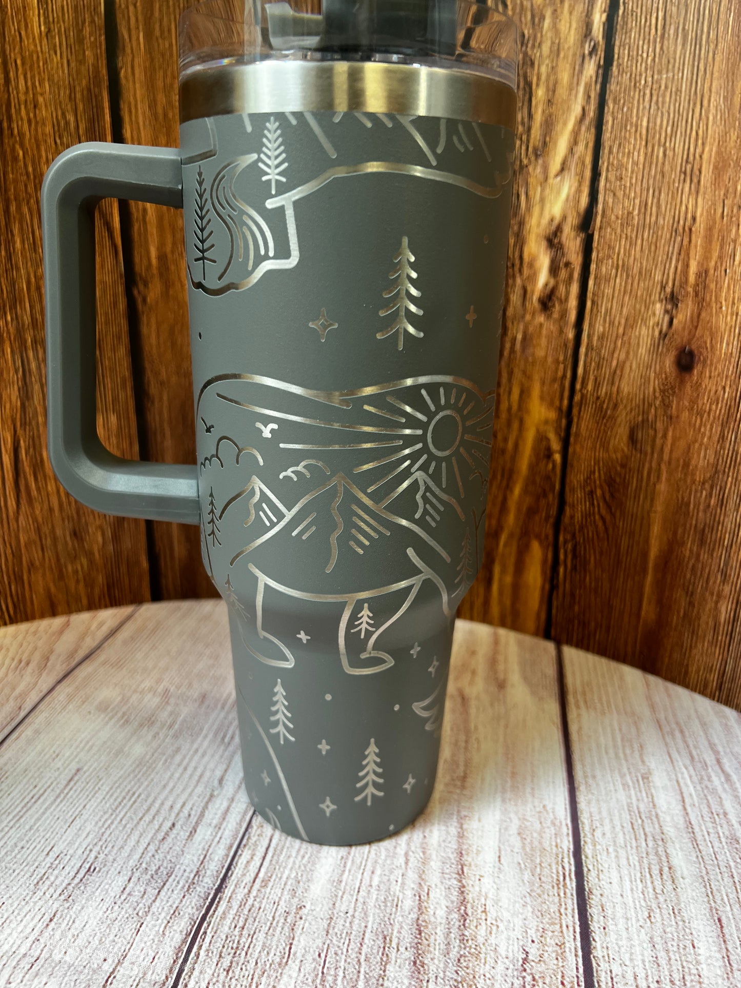 40 oz.engraved stainless steel tumbler Outdoor Landscape