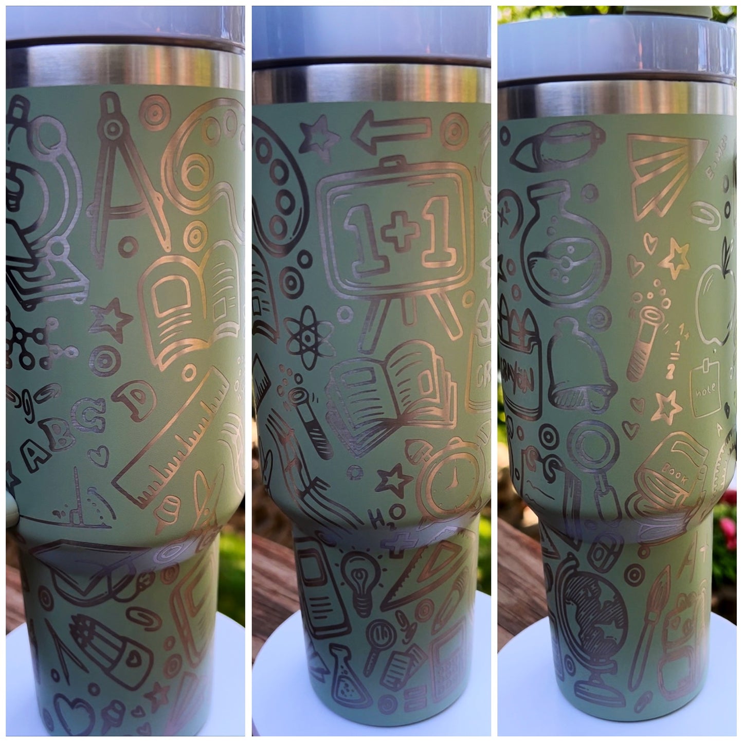 40 ounce engraved stainless steel tumbler Teacher