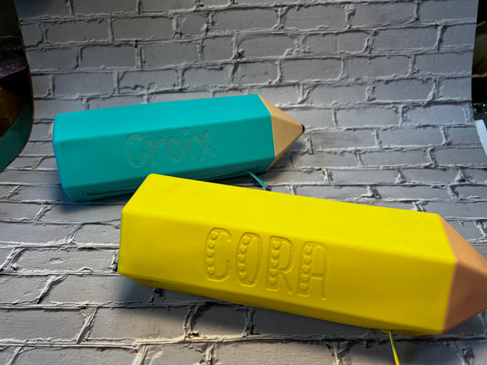 Silicone pencil shaped pencil case