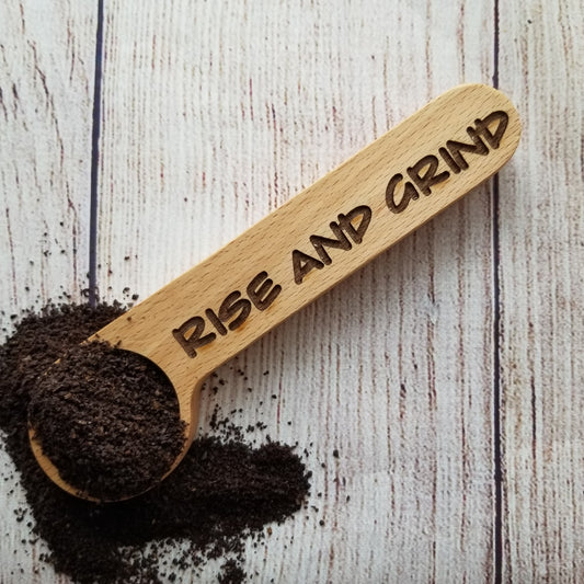 Coffee Scoop and Bag Clip, Rise and Grind