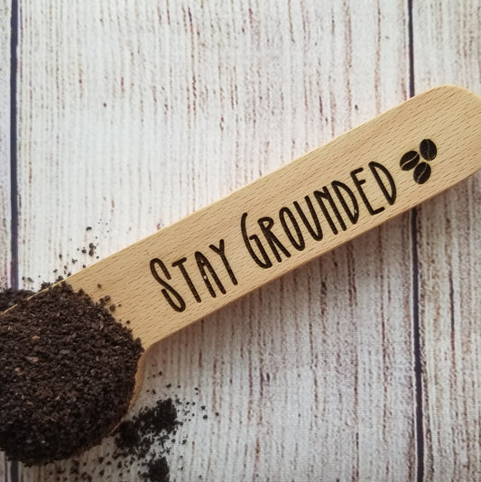 Coffee Scoop and Bag Clip, Stay Grounded