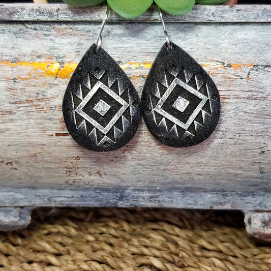 Earrings | Drop Earrings | Aztec Tribal | Teardrop earrings