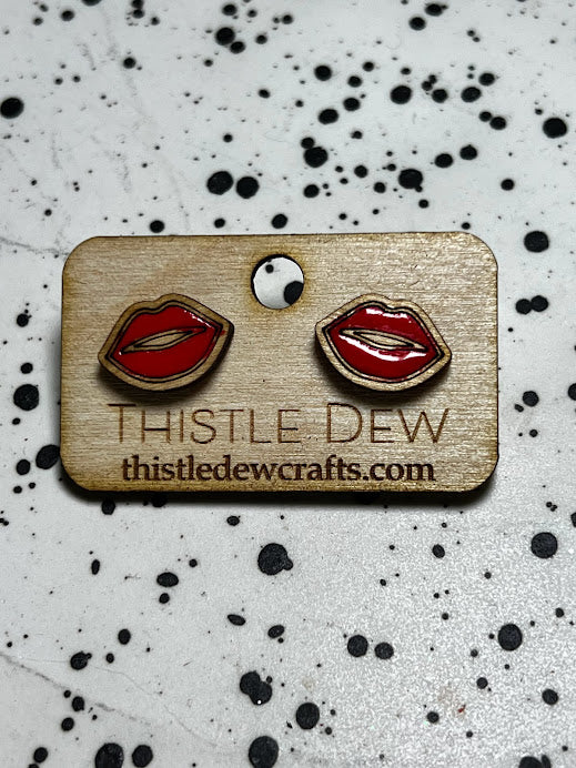 Earrings | Posts | Red Lips | Valentine Earrings