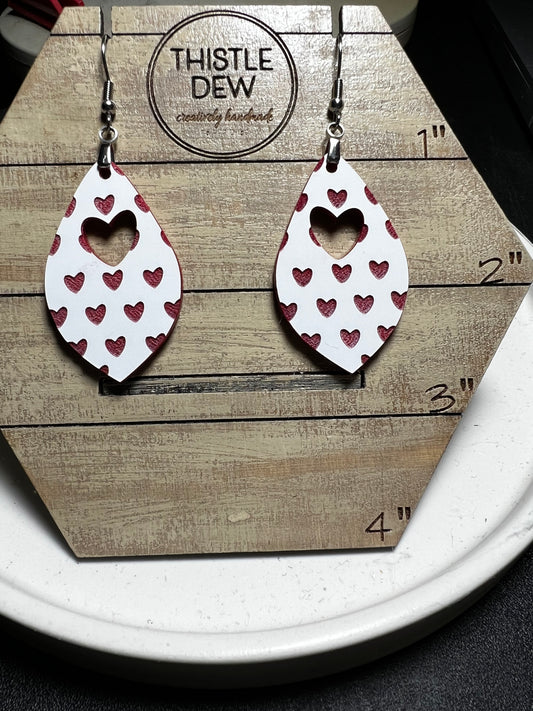 Earrings | Drop Earrings | Heart Earrings | Valentines Earrings