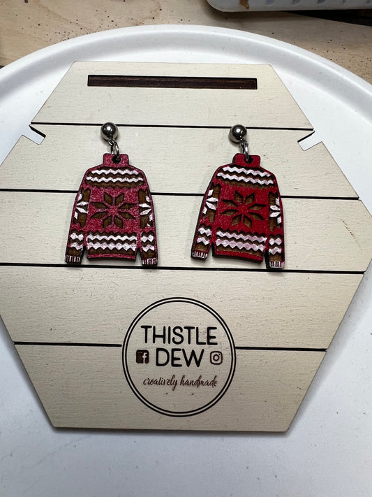 Ugly Christmas Sweater earrings