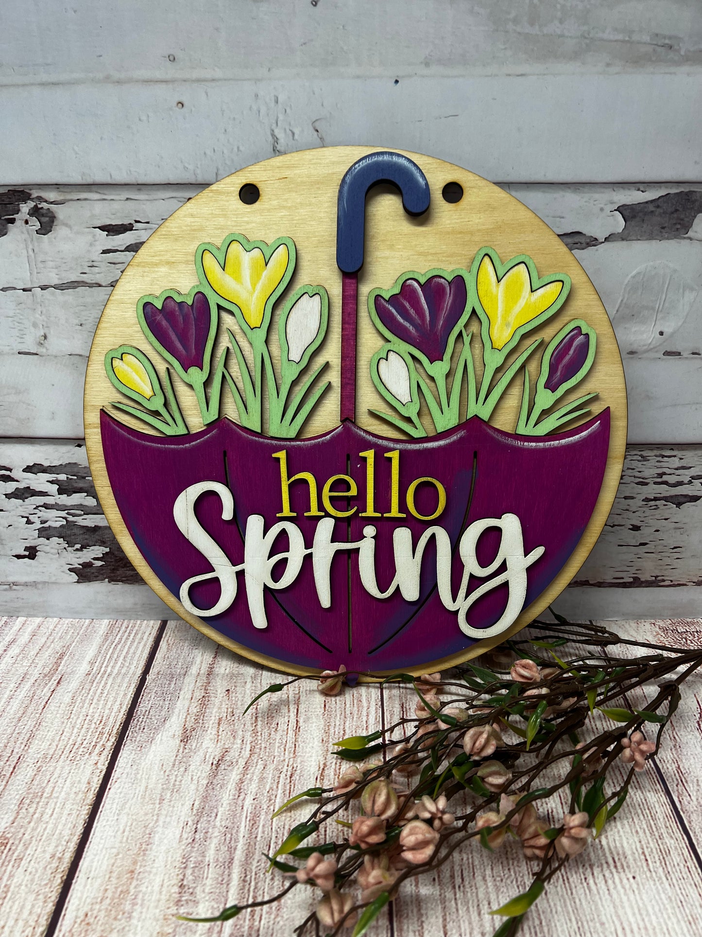 Hello Spring Umbrella, 3D Project, Paint Kit, Hop on in!