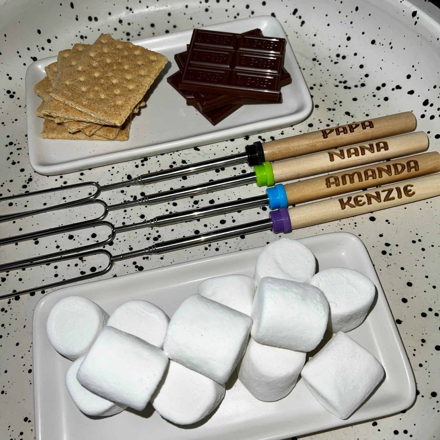 Marshmallow roasting stick, Personalized