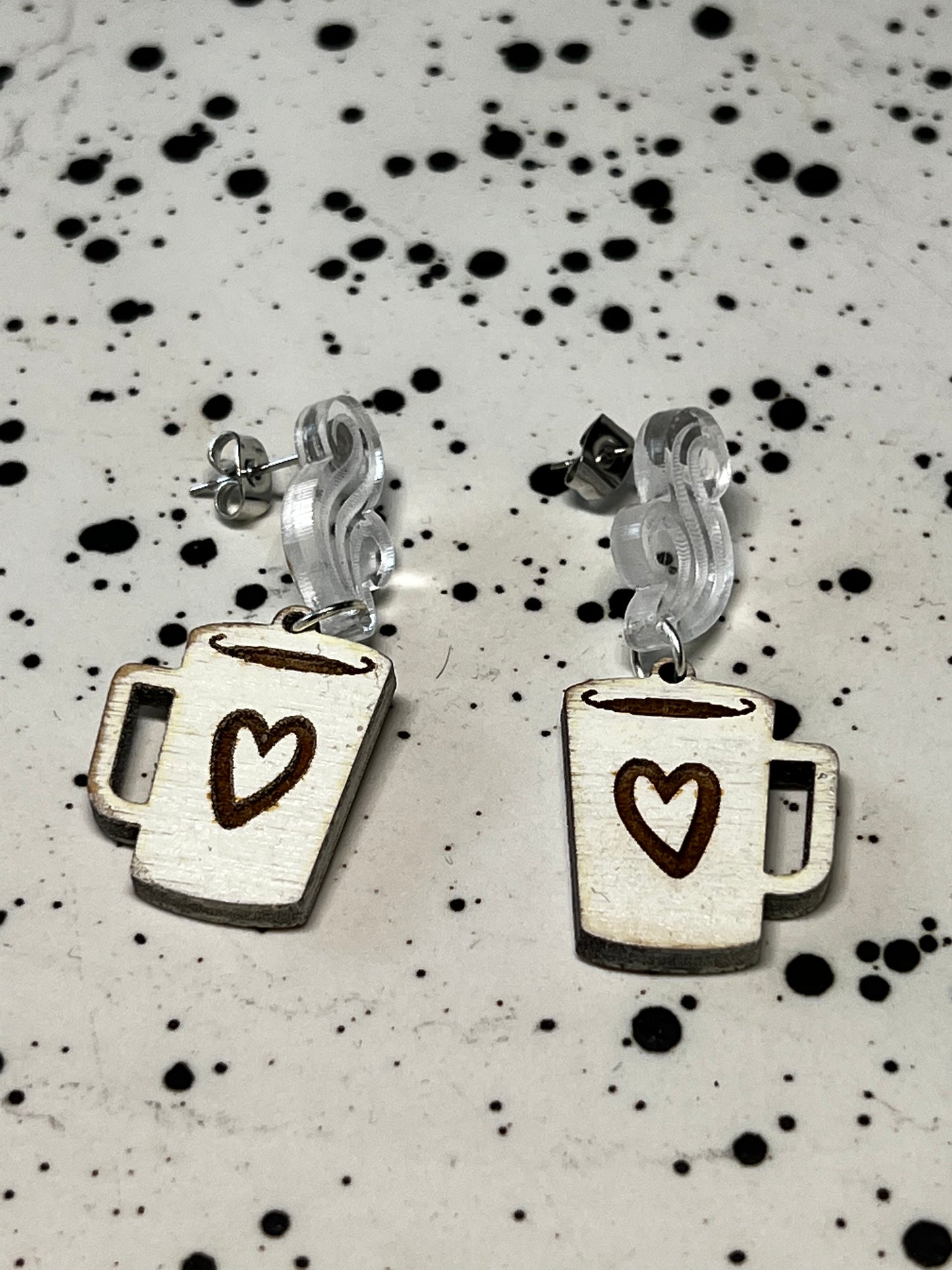 Earrings | Drop Earrings | Coffee Cup earrings | Coffee earrings | Cocoa earring